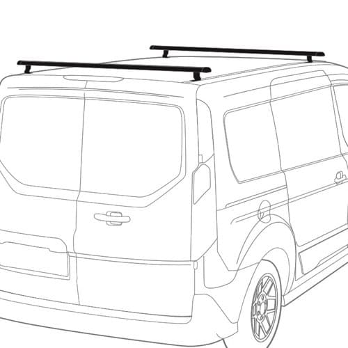 Vantech Ford Transit Connect 2014+ - 2 Bar Aluminum Ladder Racks J1202
