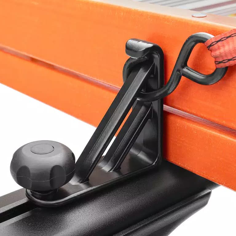 Elevate Load Stops Mounted to Elevate Truck Rack