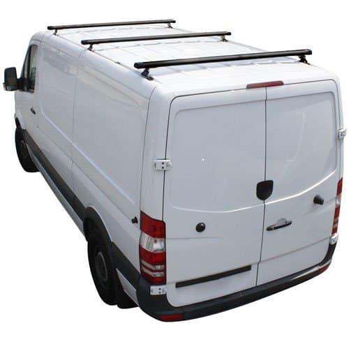 Vantech Sprinter 2007+ w/Tracks - 3 Bar Aluminum Ladder Racks H3316 3