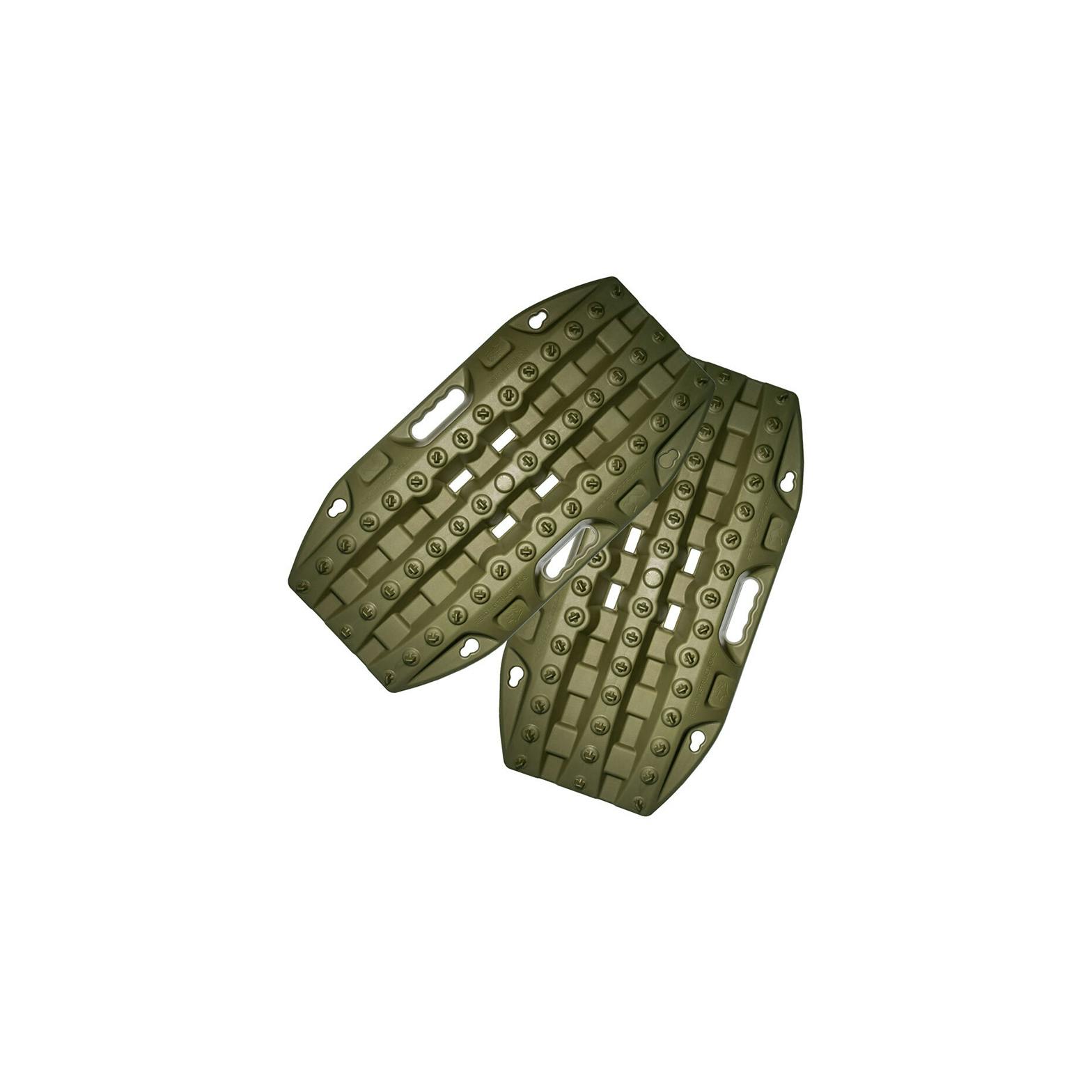 Maxtrax Mini Recovery Boards in Olive Drab on white background