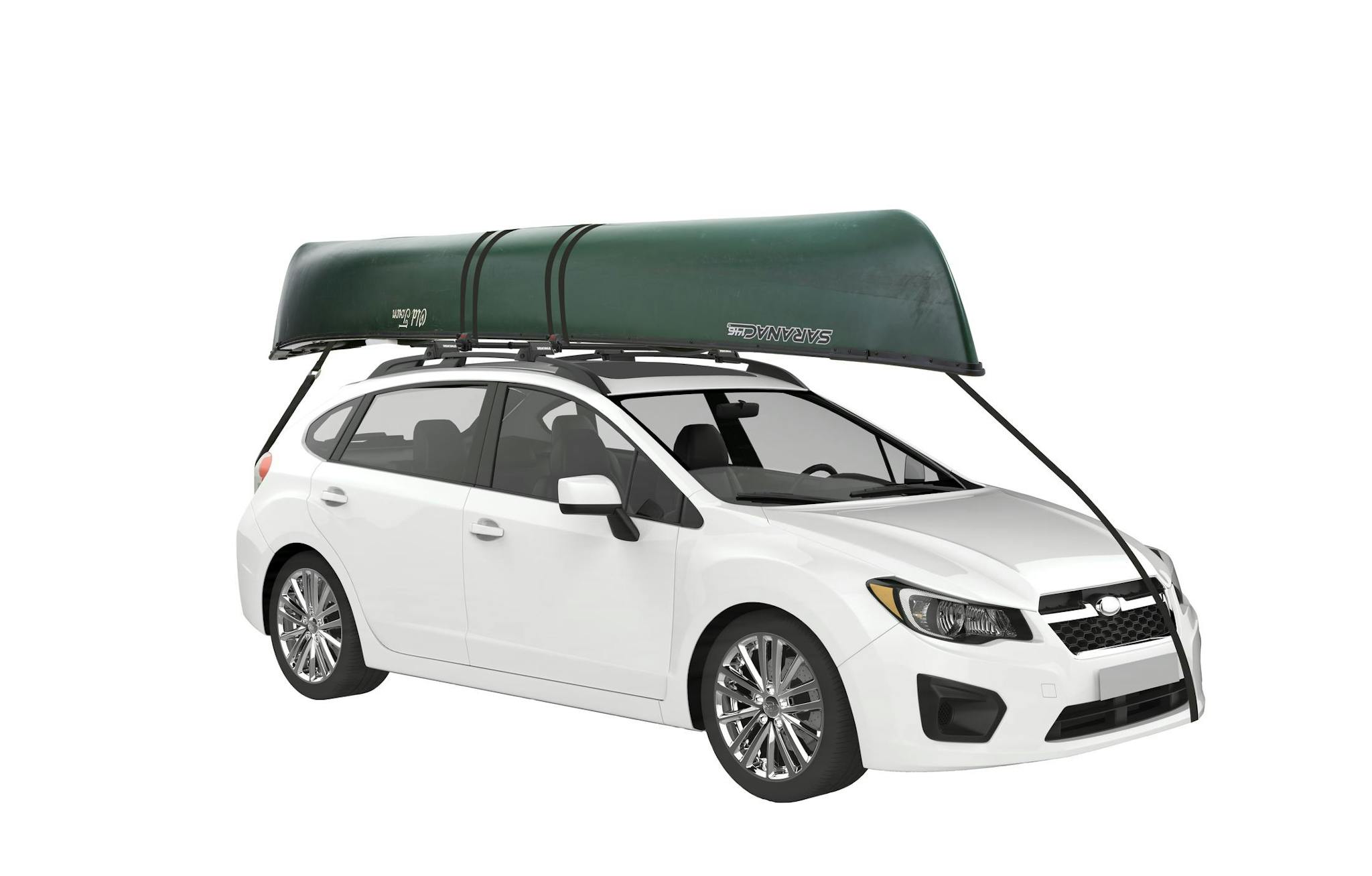 canoe on roof tied down