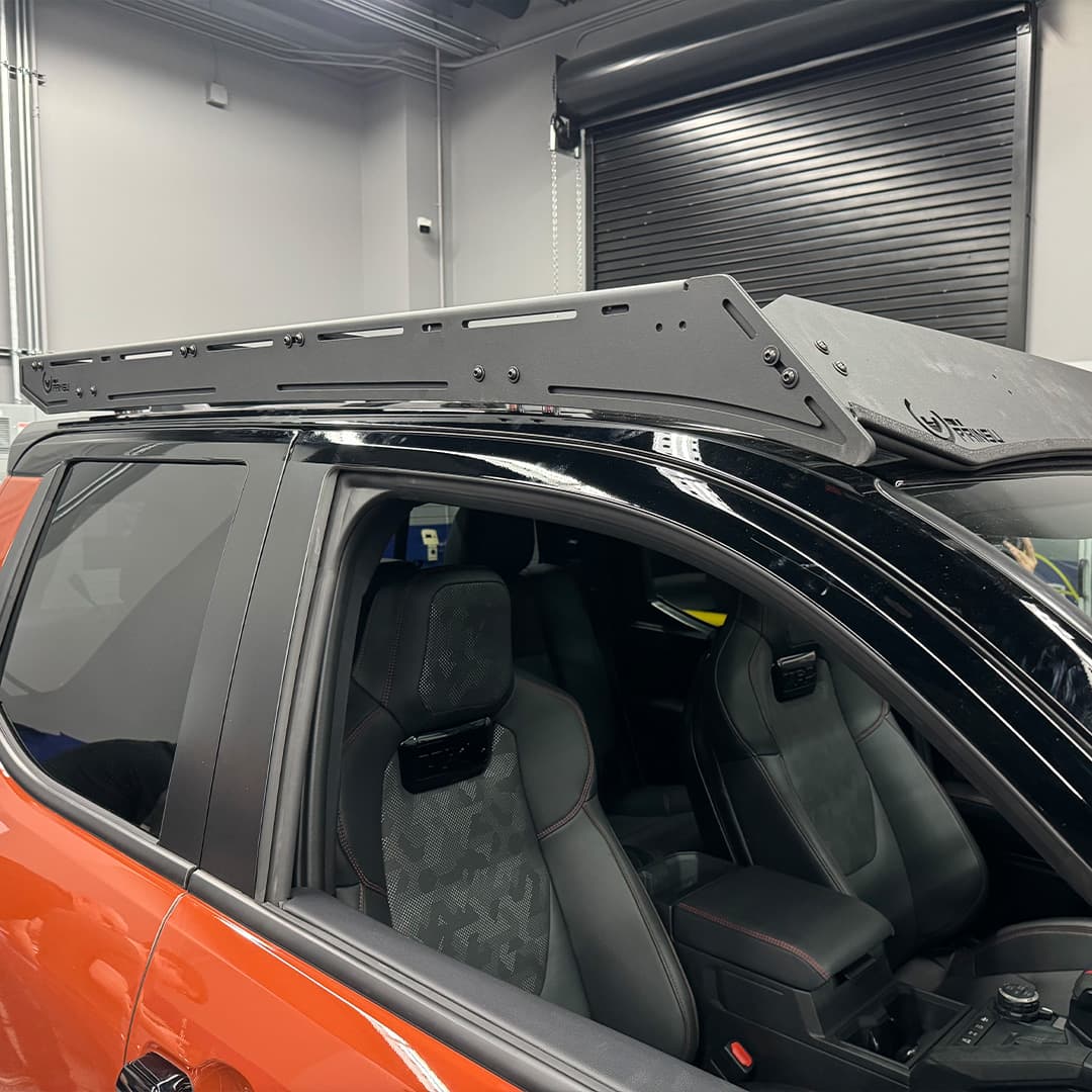 Prinsu Pro Toyota Tacoma Cab Platform Roof Rack Close Up Side View