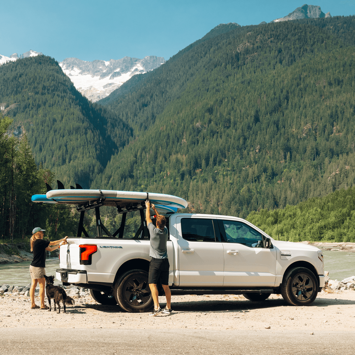 Thule Xscape Bed Rail Tower on truck lifestyle