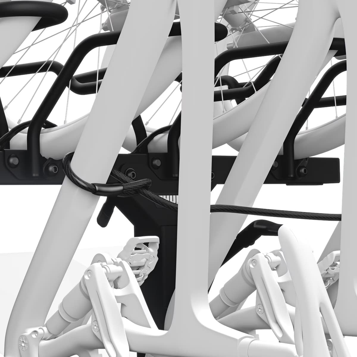 revert bike lock integrated close-up