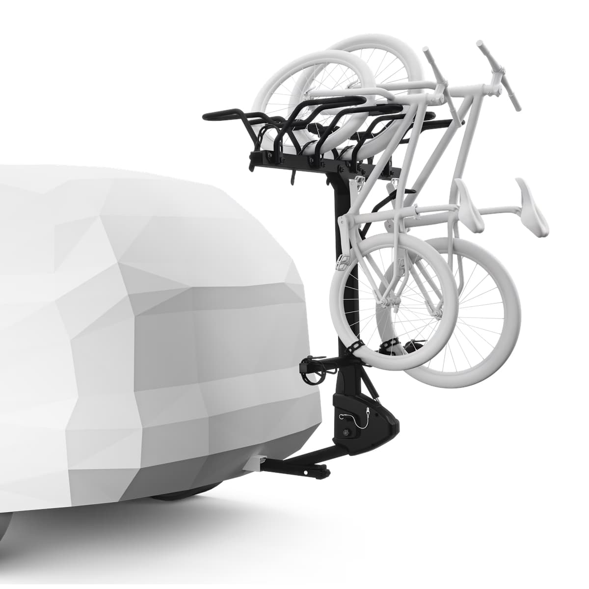 20/24" wheel adapter with bike loaded