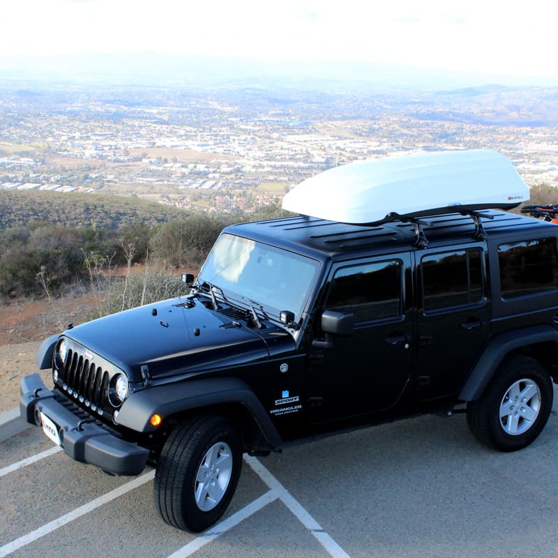 Inno Phantom white cargo box on jeep