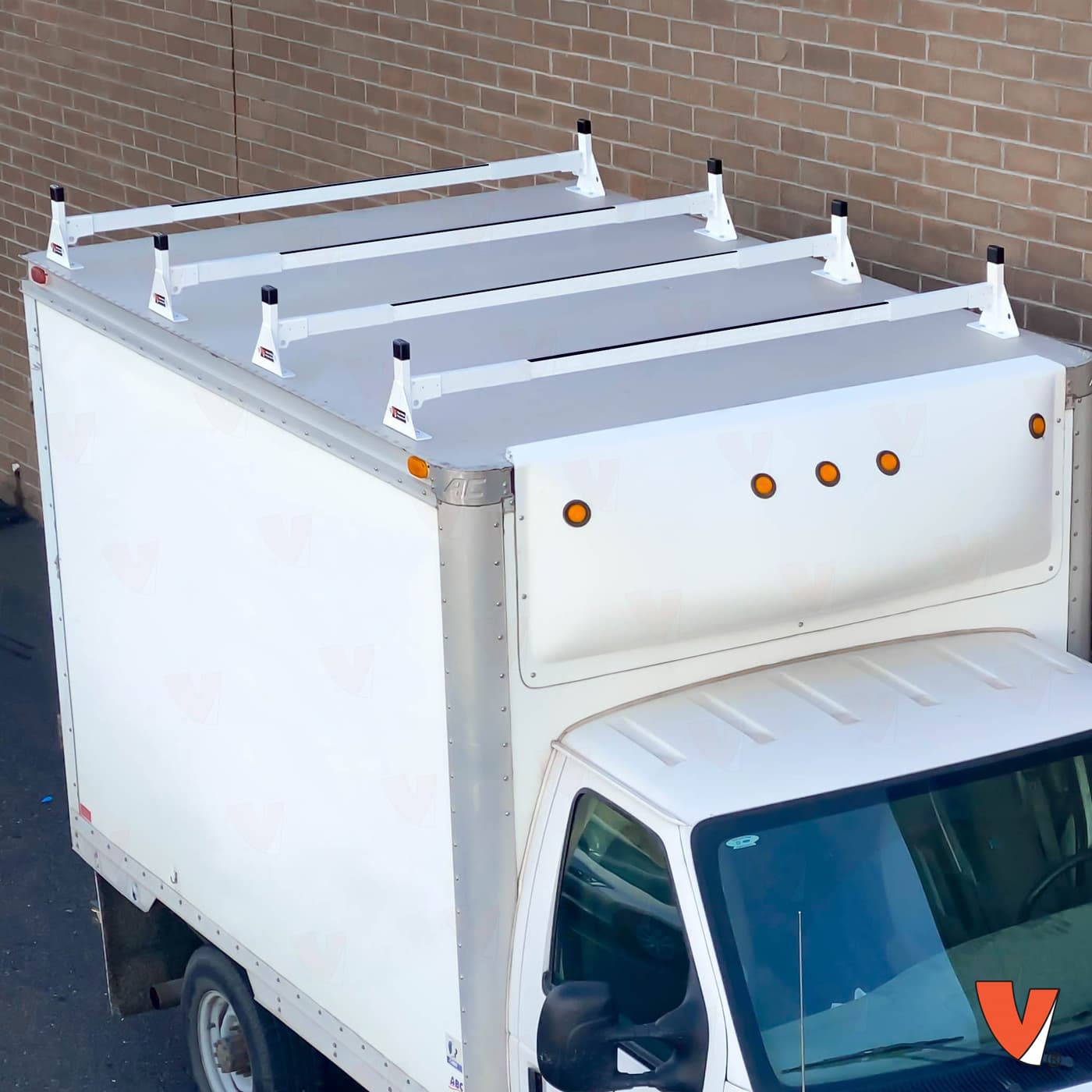 Vantech H1 Box Truck Steel Rack System - Top Mount 6