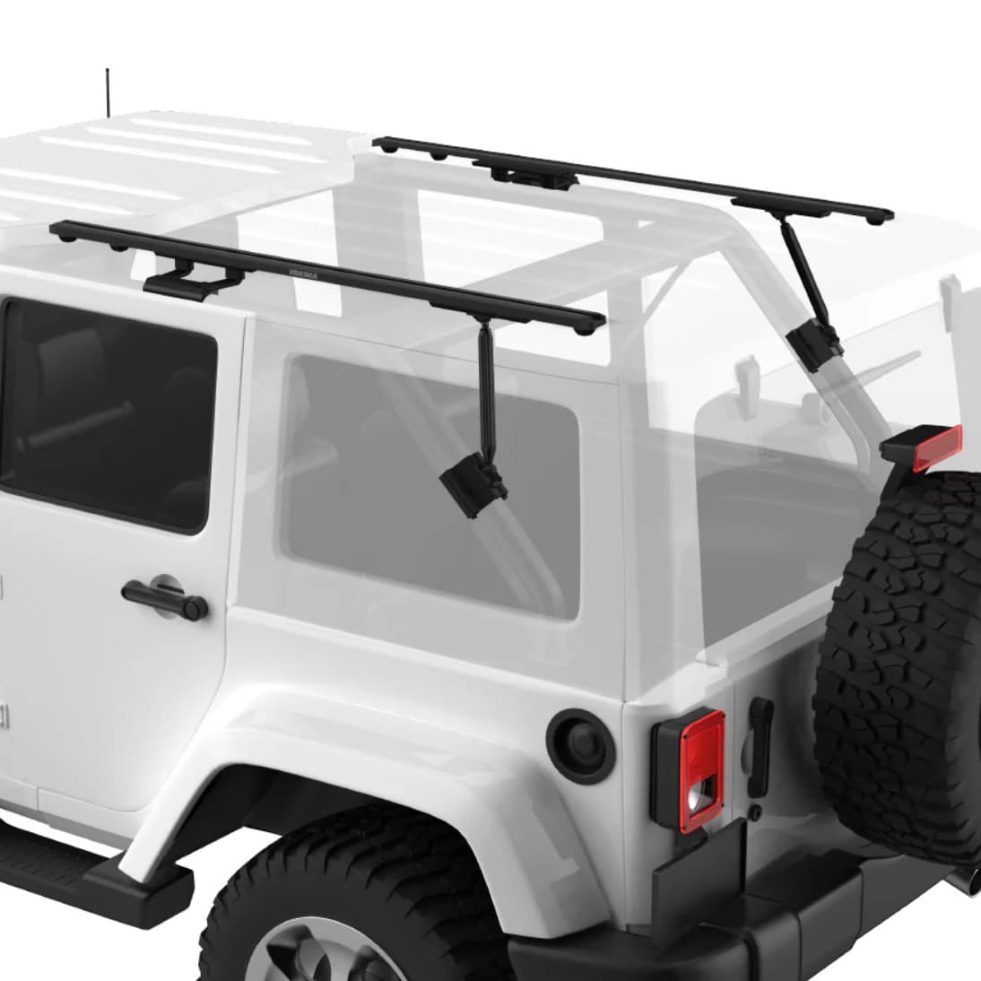 RibCage back view showing the frame mounting points