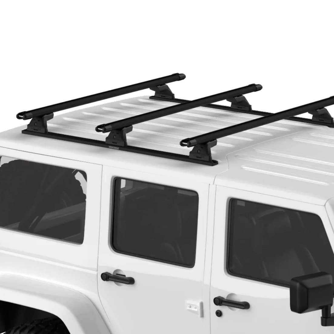 RibCage outfitted with 3 Yakima HD bars on Jeep JK