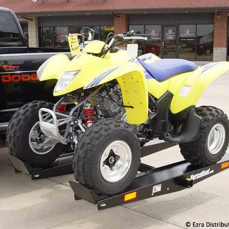 VersaHaul Lawn and Garden Carrier loaded with small ATV