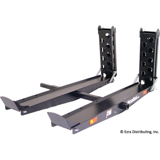 VersaHaul Lawn and Garden carrier with ramp back view on white background