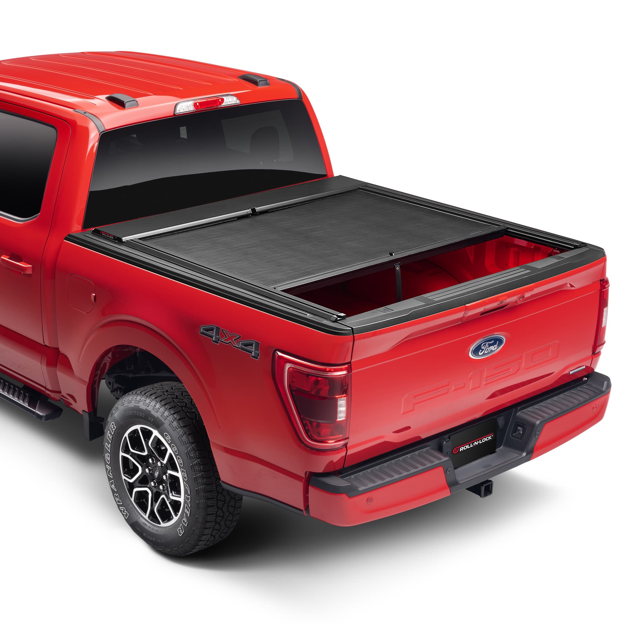Roll-N-Lock M-Series XT Retractable Tonneau Cover Half Open