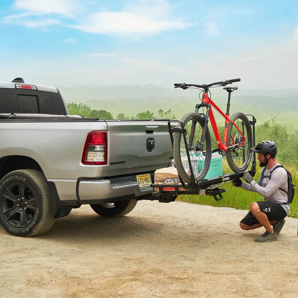MHS Cargo Basket MHS Hitch Base Duo Bike Rack Dodge Ram