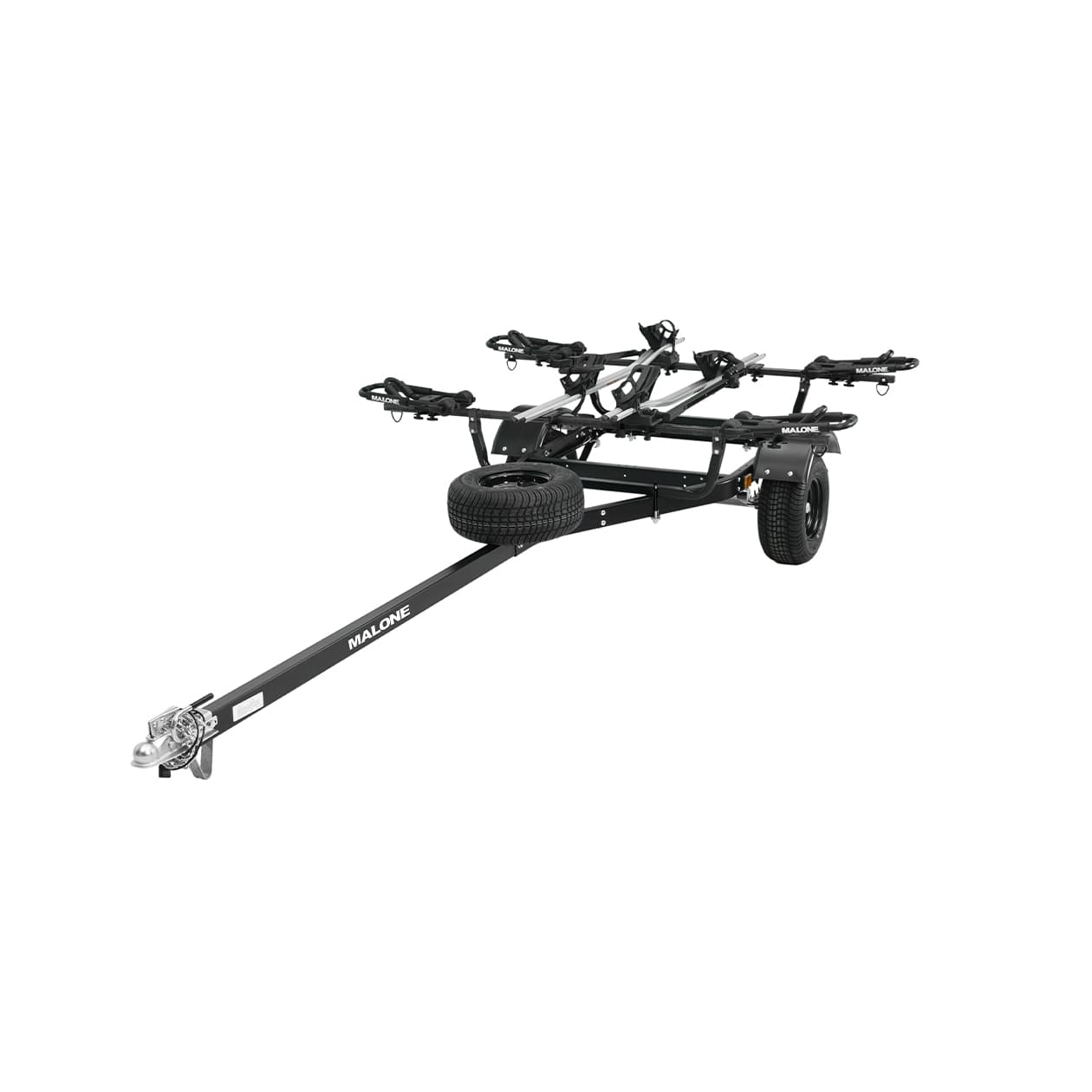 malone MPG441KB-BLK off-road trailer folded down