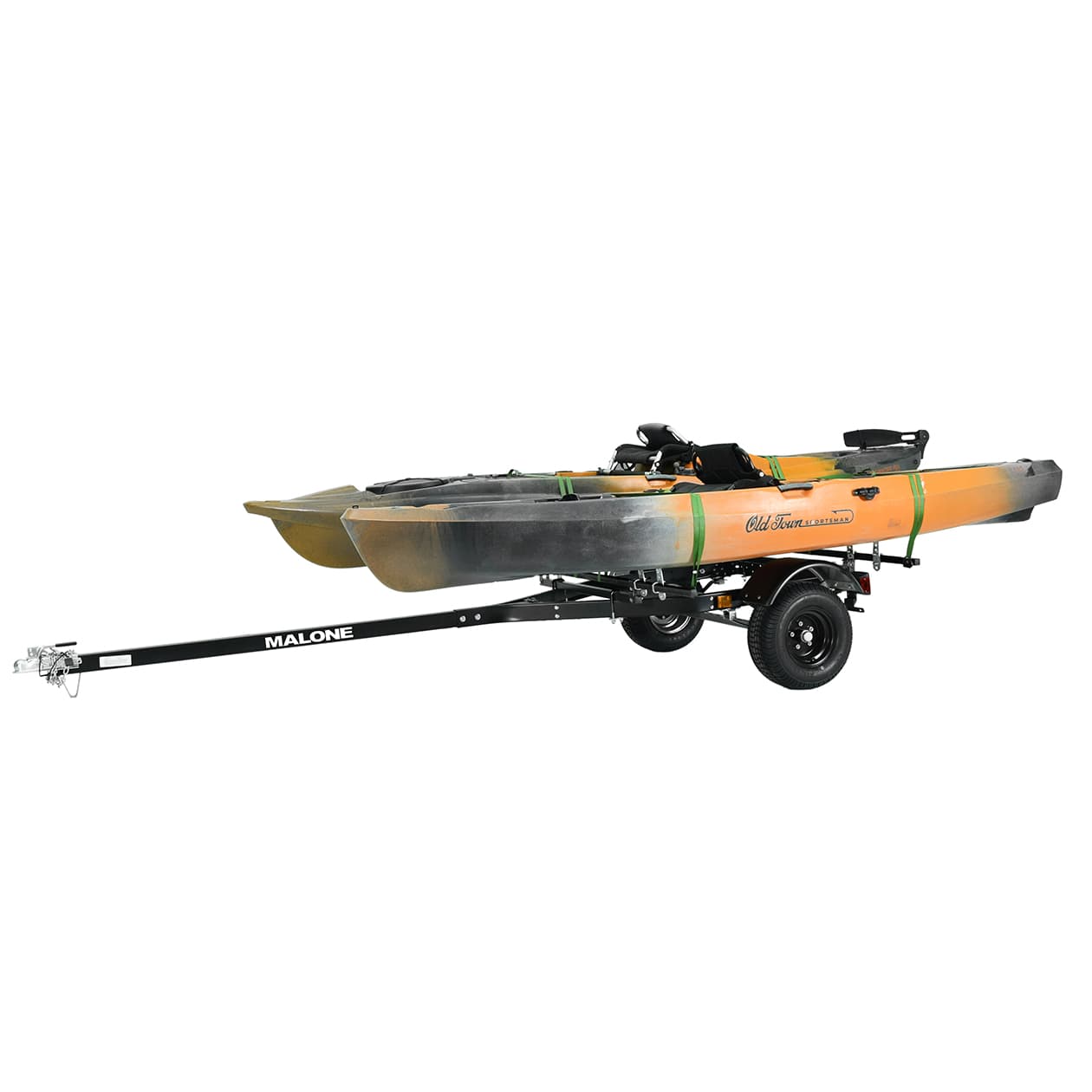 malone MPG444LBB-BLK microsport off-road trailer with kayaks alt side view