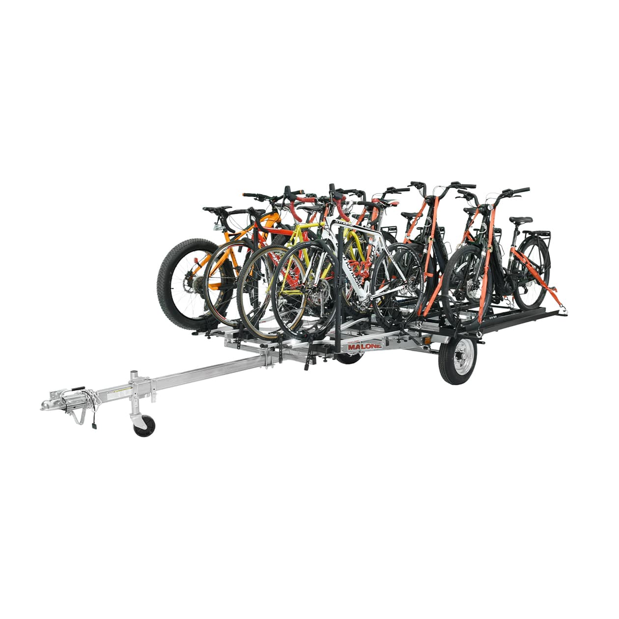 MicroSport™ LowBed™ 8 Bike Trailer Package loaded with bikes