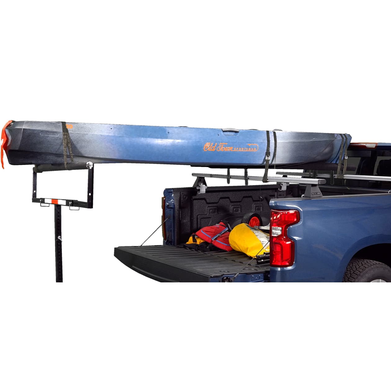 malone mpg930 bunk kit with kayak side view