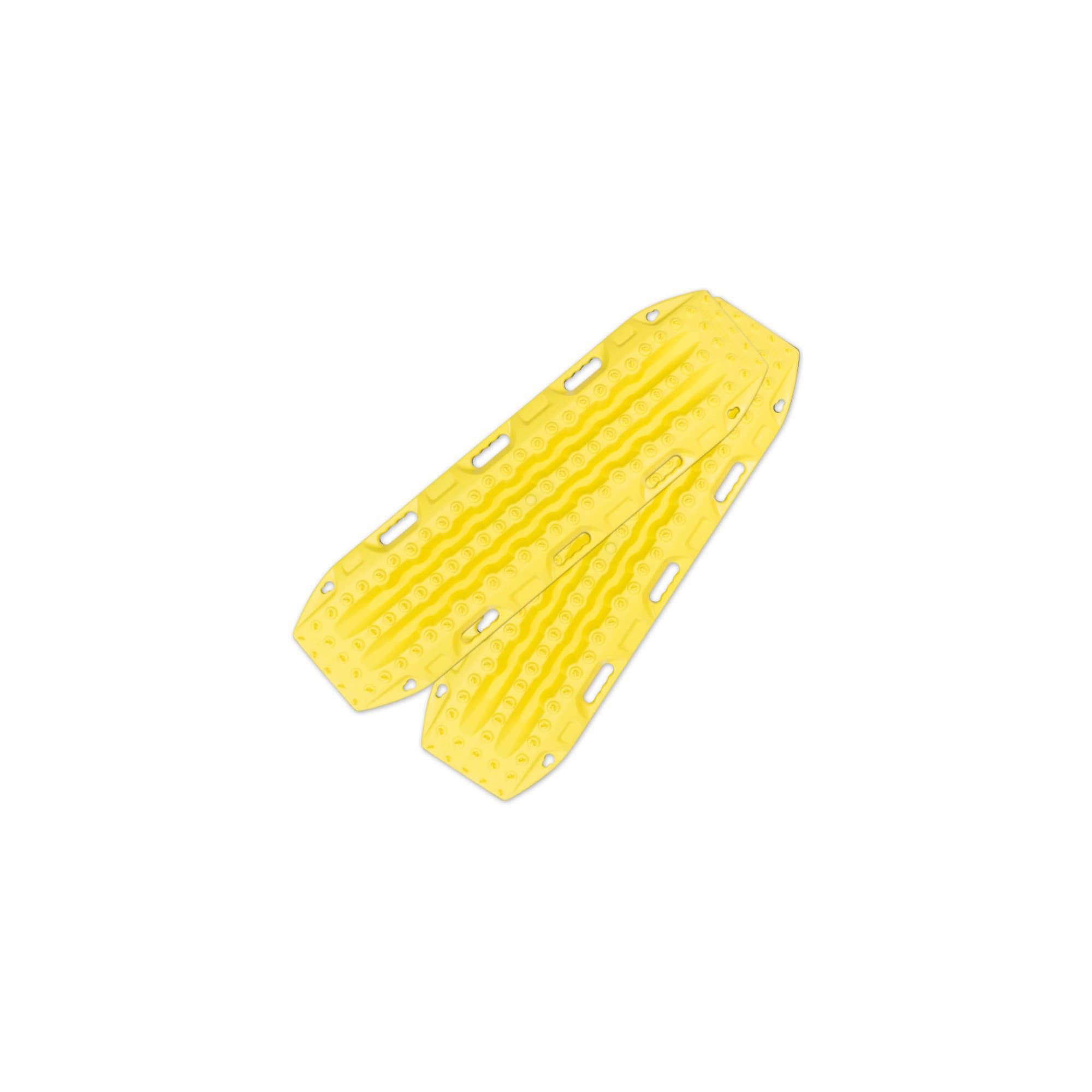 Maxtrax MKII Recovery Board Set in Blaze Yellow on White Background