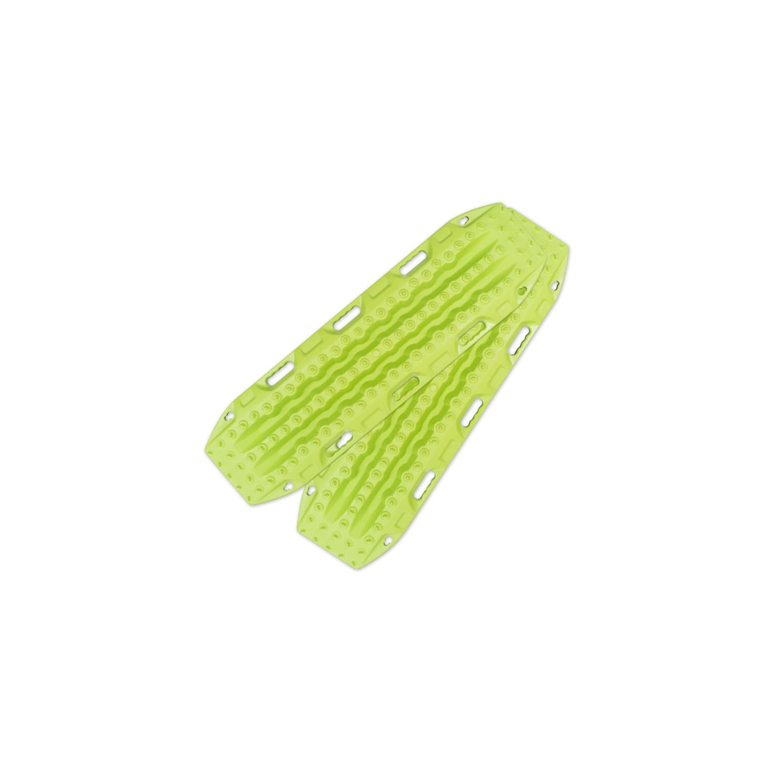 Maxtrax MKII Recovery Board Set in Lime Green on White Background