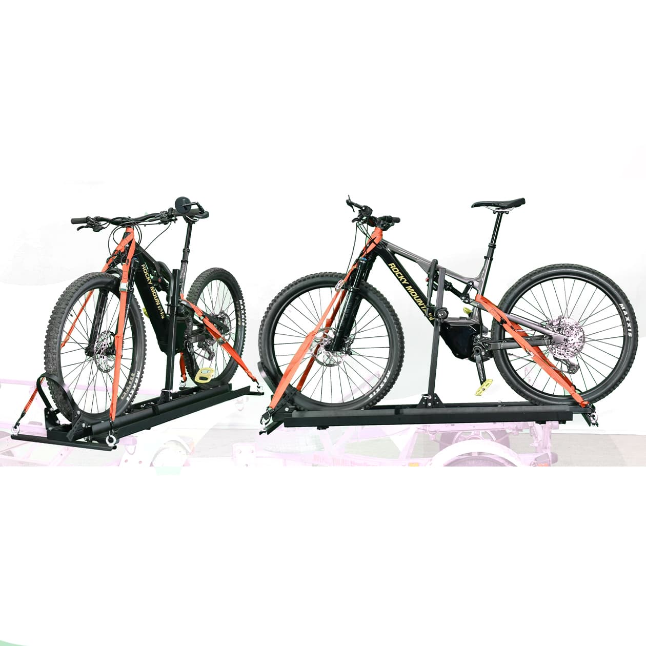 Malone E-Bike Trailer Rack with Loading Ramp In Use
