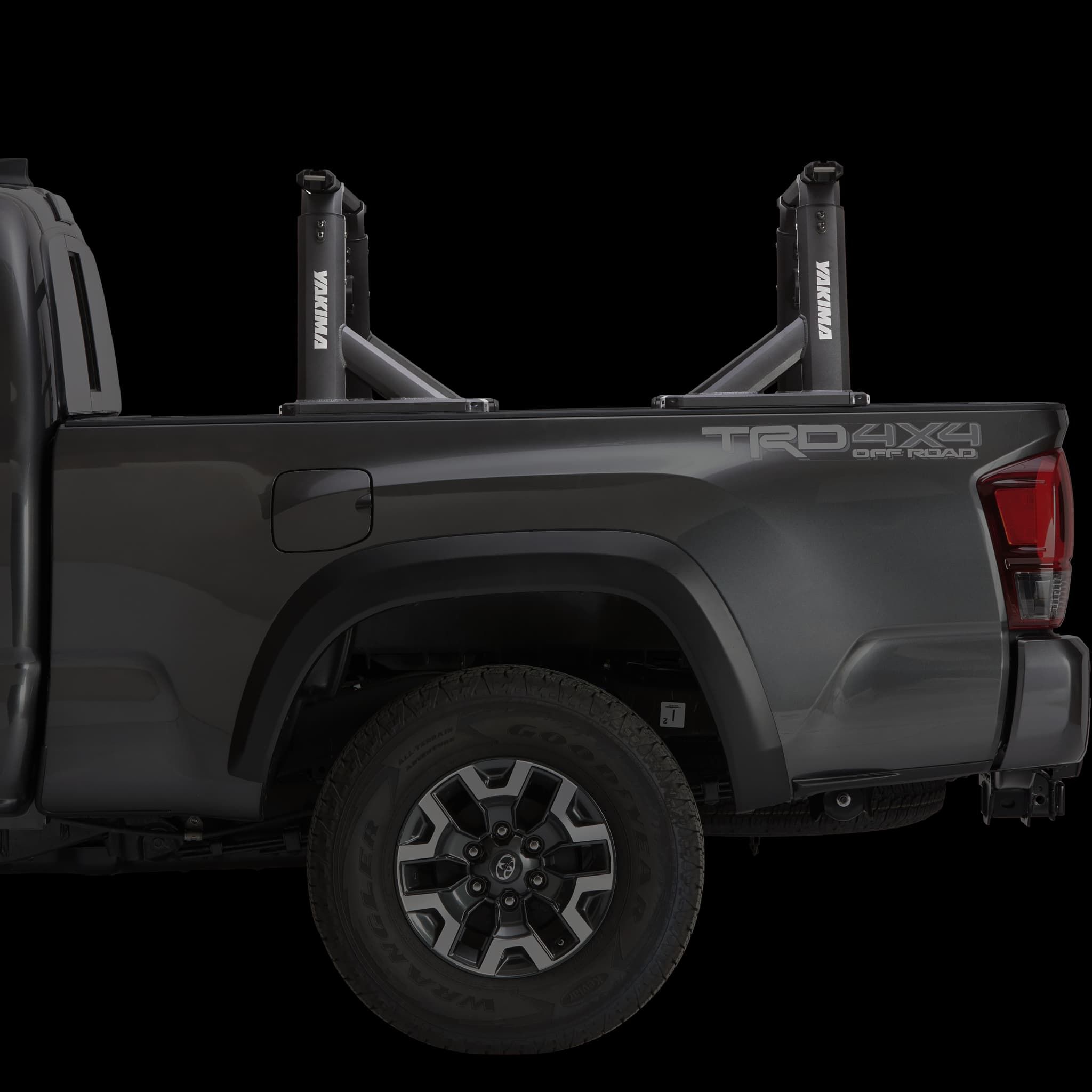 Overhaul HD truck rack side view height adjustability low