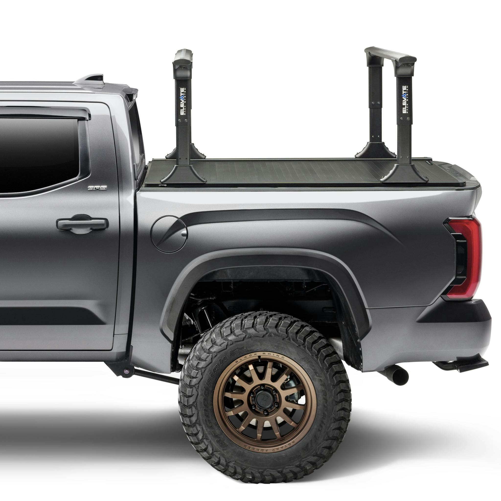 RetraxPro XR Tonneau Cover and TruXedo Elevate Truck Rack Package