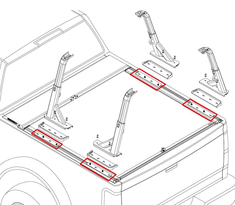 Roll-N-Lock MaxTrak Adapter Kit for Overhaul and OutPost