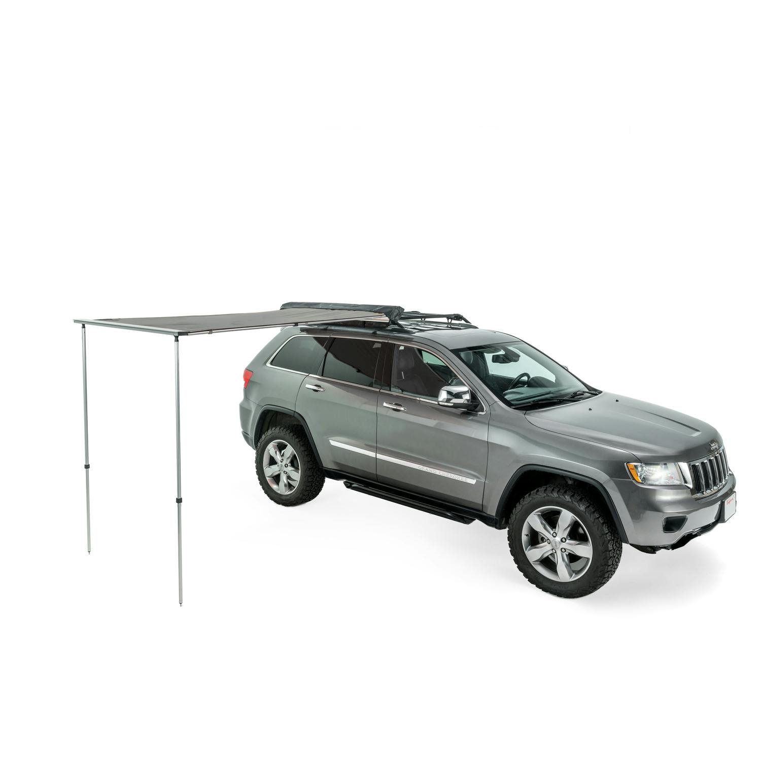 Thule OverCast Awning open on roof of SUV