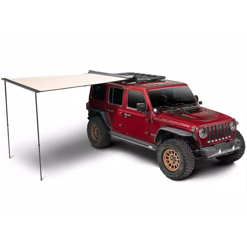 Overland Awning Open on Jeep
