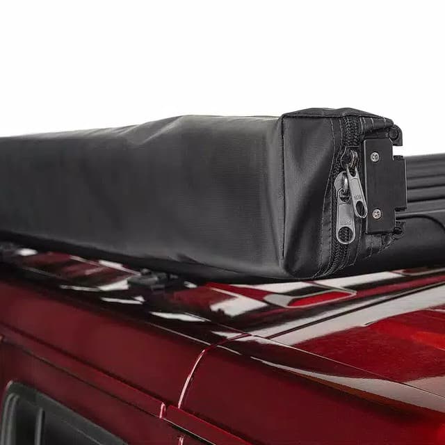 Overland Awning close up on jeep