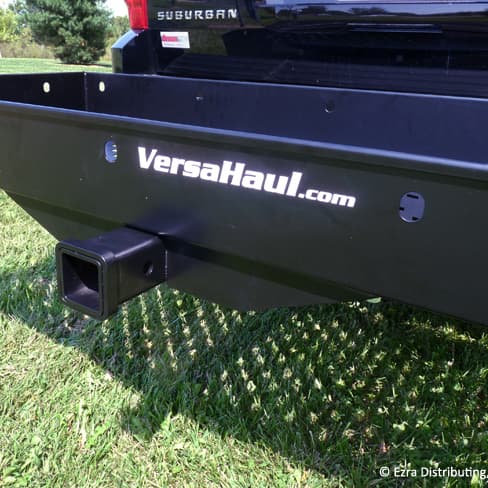 VersaHaul Steel Cargo tray on back of SUV close up view