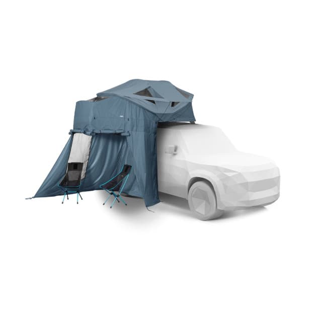 Approach Annex in Mid Blue on top of white vehicle on white background