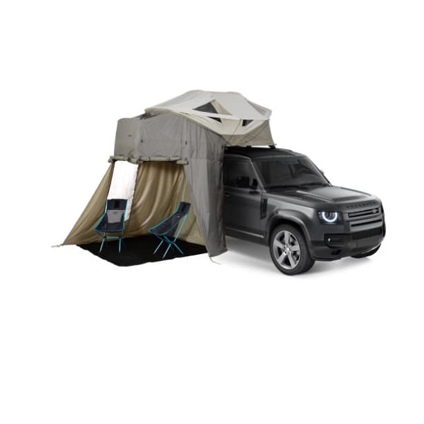 Approach Annex in Vetiver Gray on top of vehicle on white background