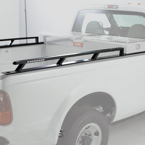 BackRack Industrial Grade Toolbox Side Rails for Long Bed Trucks