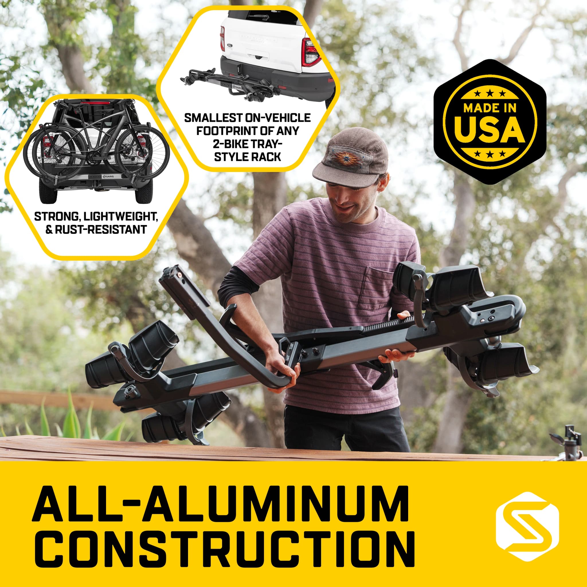 Saris Freedom 4062 Platform bike rack aluminum lightweight frame