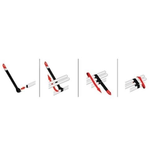 Vantech Nissan NV200 2013+ - 3 Bar Aluminum Ladder Rack w/Side Stops J2520 6