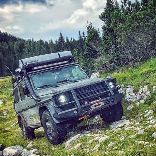 Front Runner KRGWT04L Slimline II Tall Roof Rack for Mercedes G-Wagon 1979-2017 5