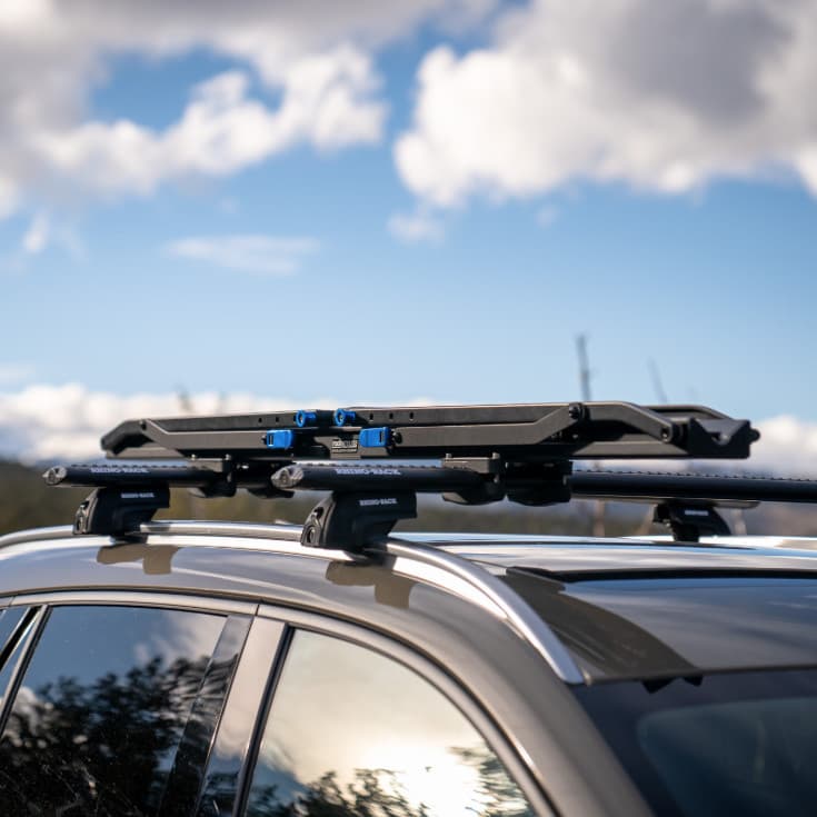 RockyMounts MachTen close-up of bike rack installed on vehicle