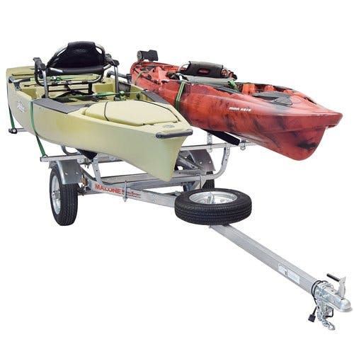 Malone MicroSport Trailer, Spare Tire Kit, 2 Kayak Bunk Sets