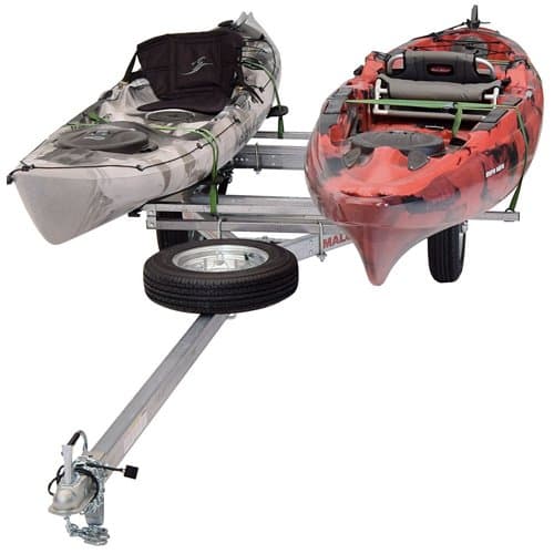 Malone MicroSport LowBed Kayak Trailer, 2 MegaWing Package