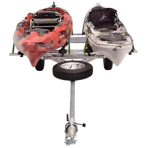 Malone MicroSport LowBed Kayak Trailer, 2 SaddleUp Pro Kits