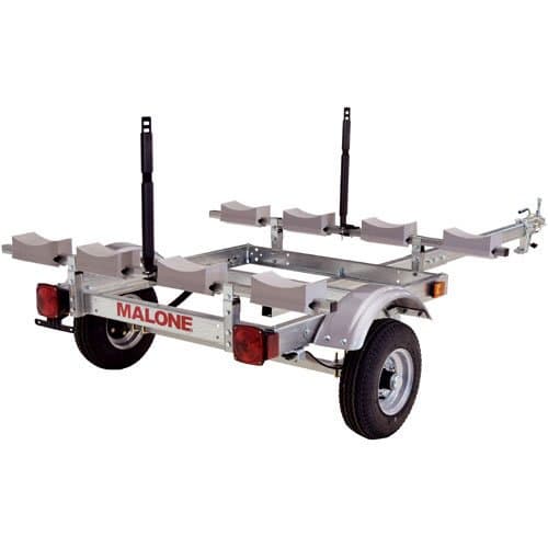 Malone EcoLight Trailer with Kayak Stacker Carries 4 Kayaks 3