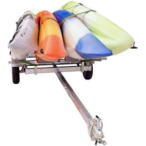 Malone EcoLight Trailer with Kayak Stacker Carries 4 Kayaks 4