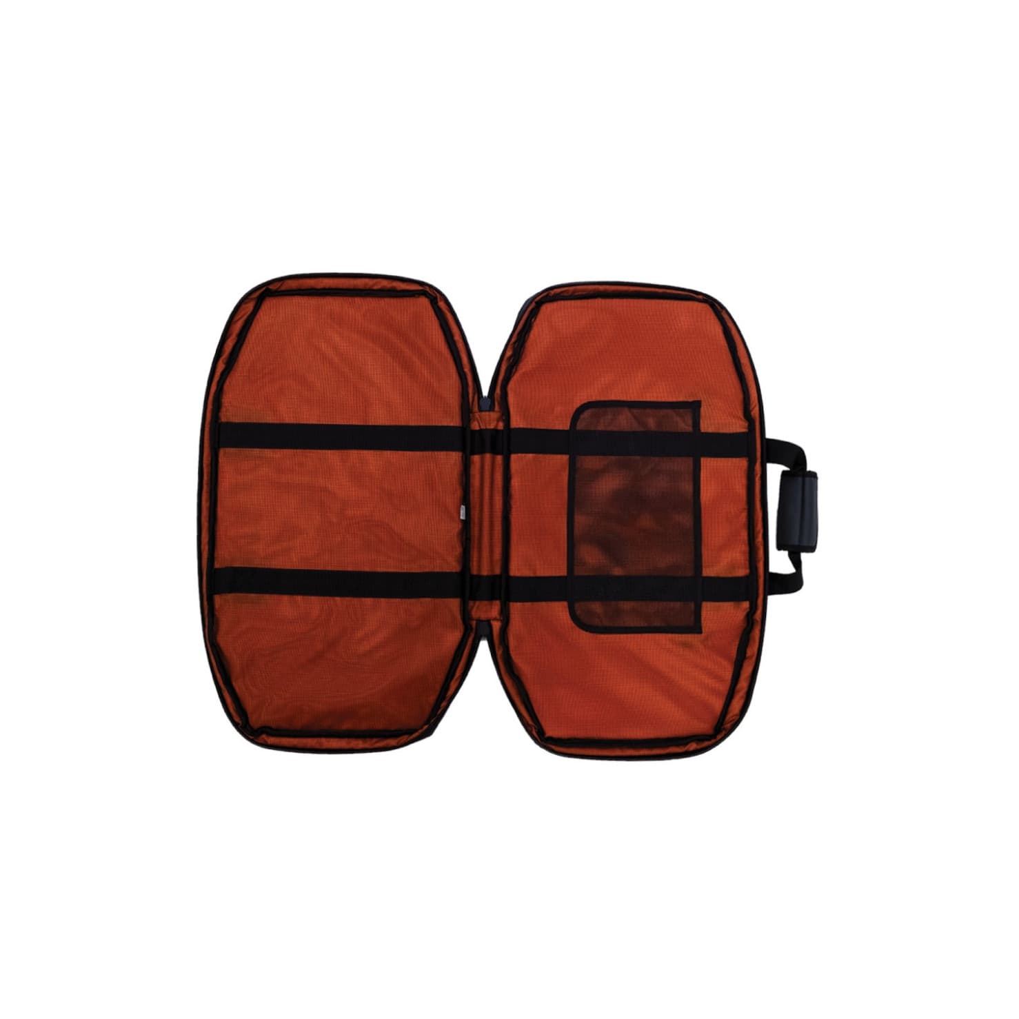 birds eye view of opened and empty maxtrax mini recovery board carry bag