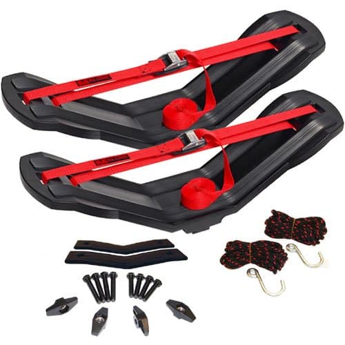 Malone MicroSport Trailer, Spare Tire, 2 SeaWing Kayak Racks 4