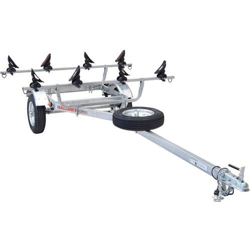 Malone MicroSport Trailer, Spare Tire, 2 SaddleUp Pro Racks 2