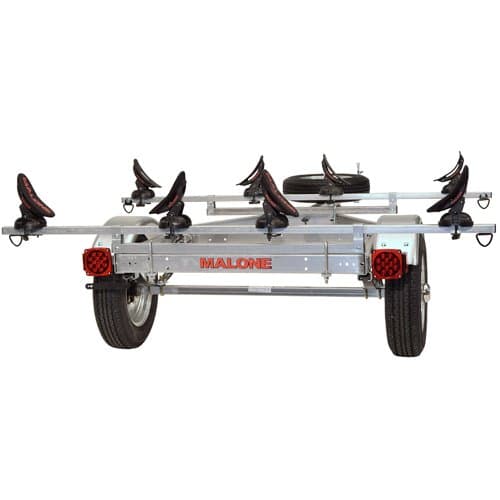 Malone MicroSport LowBed Kayak Trailer, 2 SaddleUp Pro Kits 4