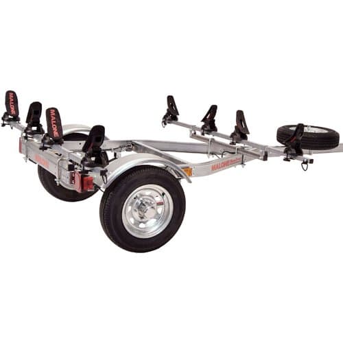 Malone MicroSport LowBed Kayak Trailer, 2 SaddleUp Pro Kits 5