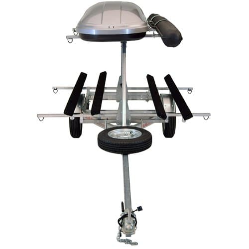 Malone MicroSport 2 Tier LowBed Trailer, 2 Kayak Bunk Kits 3