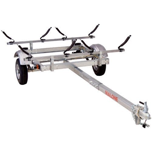 Malone EcoLight Trailer with 2 V-Style Kayak Carriers, Straps 4